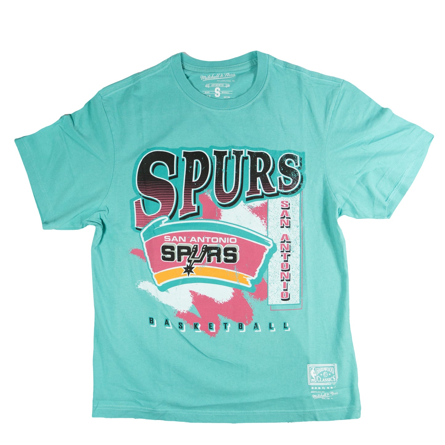 Mitchell & Ness San Antonio Spurs Brush Off Tee