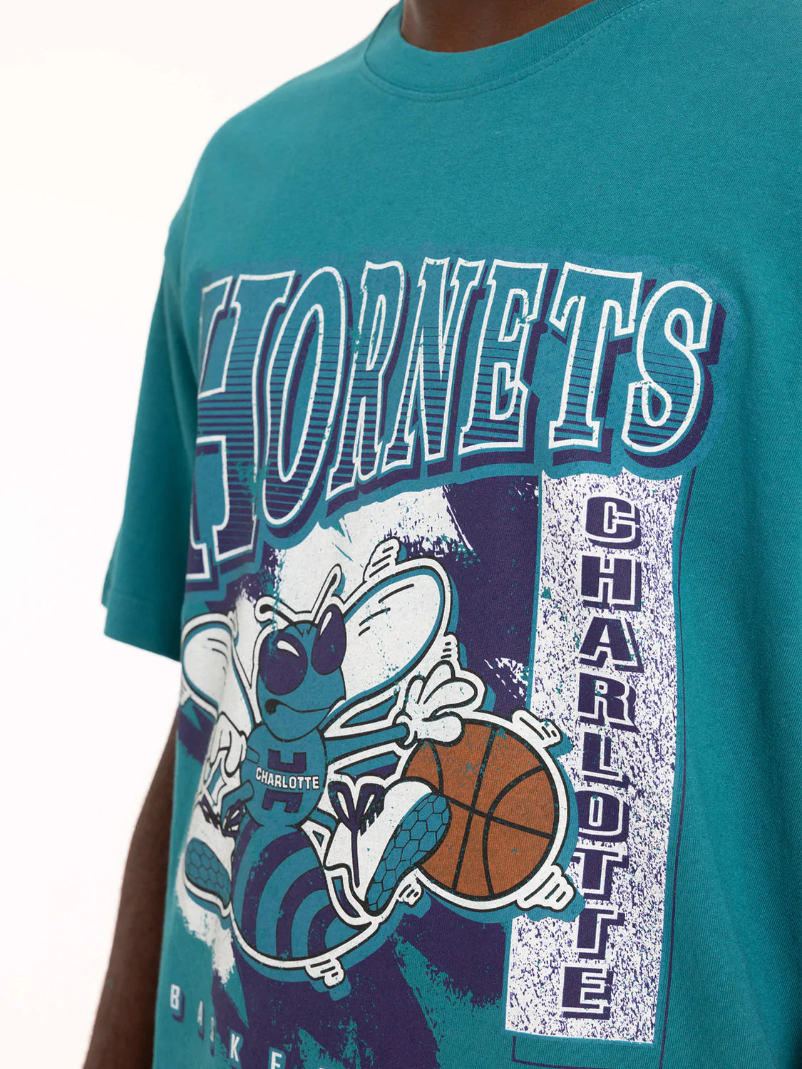 Mitchell & Ness Charlotte Hornets Brush Off Tee