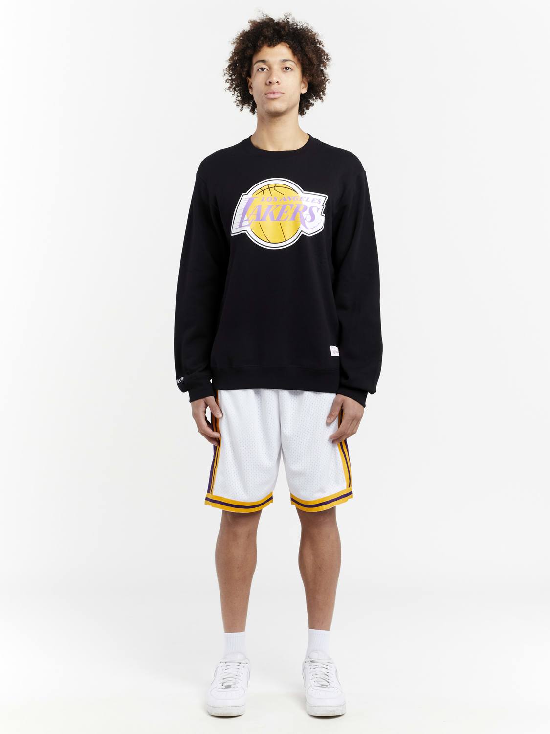L.A LAKERS BASIC TEAM LOGO CREW