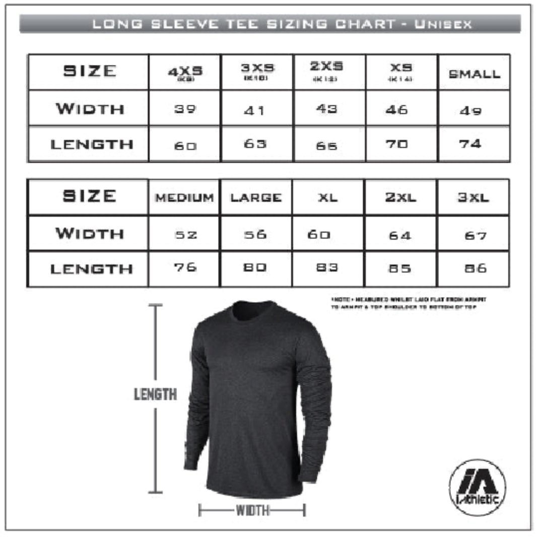 iathletic performance long sleeve Tee - black marle