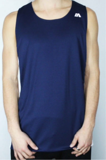 iathletic Training Reversible Singlet - Navy/White