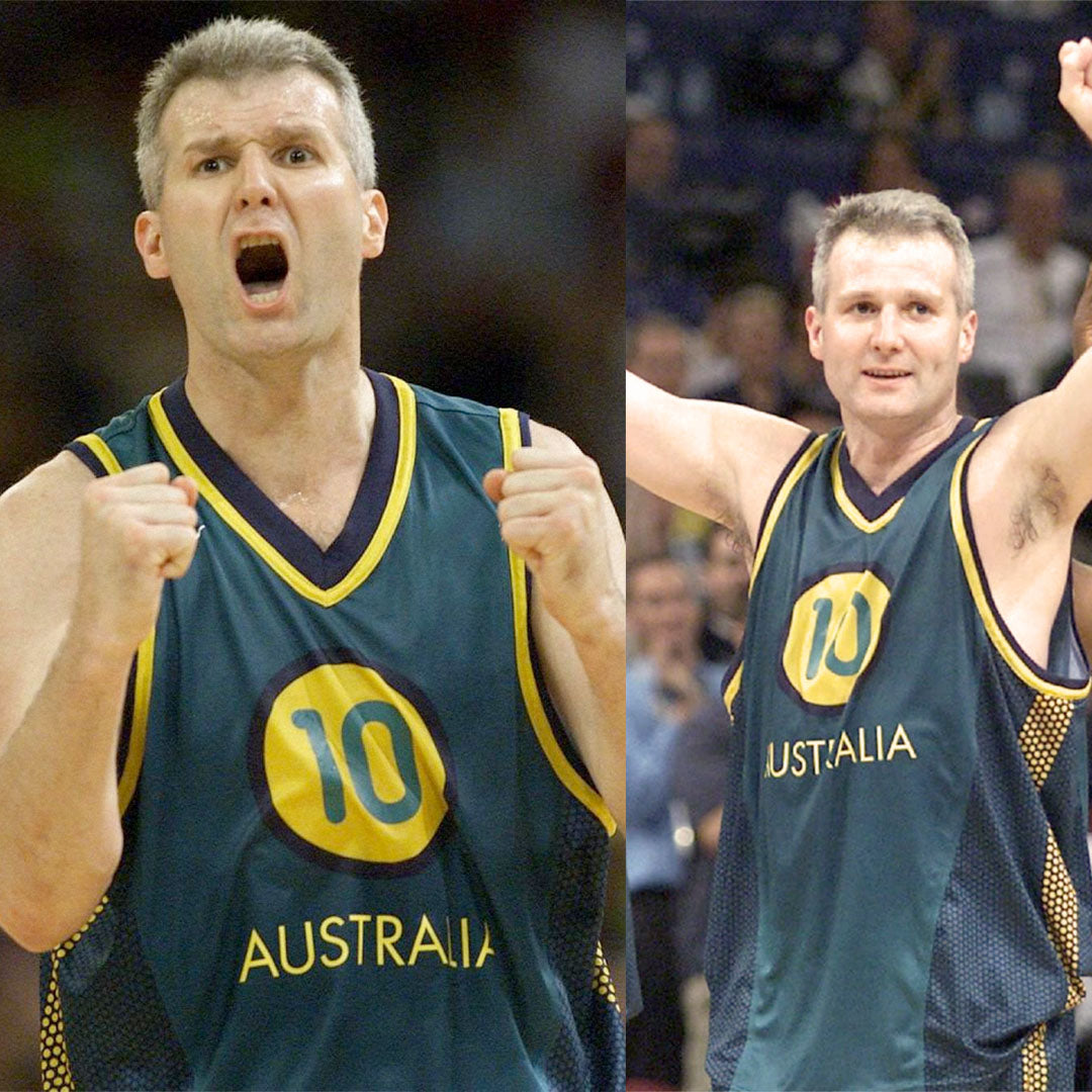 Boomers 2000 Olympics Retro Jersey - Green Andrew Gaze #10